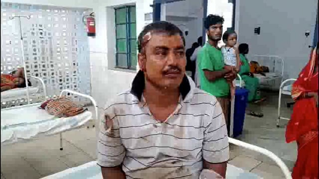 चपरी मोड के समीप सड़क दुर्घटना में बाइक सवार गंभीर रूप से जख्मी।