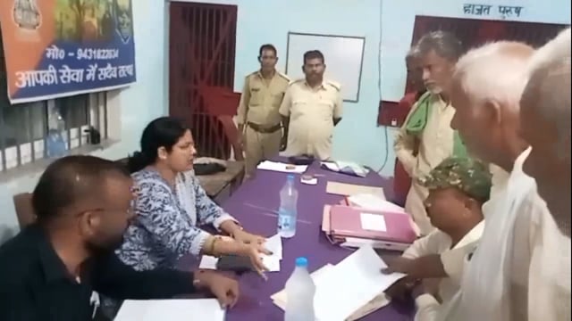 थाना परिसर में लगाए गए जनता दरबार में एक मामलों का हुआ निष्पादन।