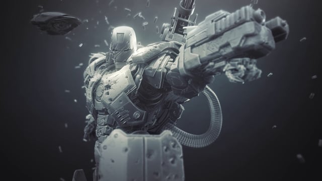 War Machine Using Zbrush by Joe Grundfast