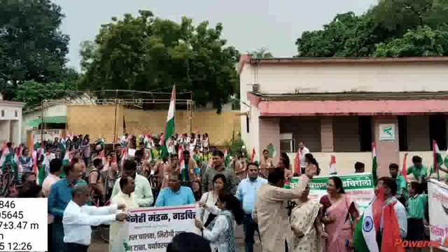 गडचिरोलीत तिरंगा यात्रा चे आयोजन पत्रकार ऊदय धकातेचा पुढाकार