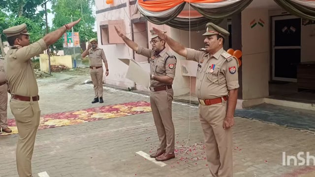स्वतंत्रता दिवस पर सीओ प्रखर पांडे ने बीबीनगर पुलिस को सद्भावना और शांति पूर्वक कानून व्यवस्था को बनाए रखने की शपथ दिलाई