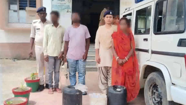 परना डाबर थाना की पुलिस ने शराब मामले के तीन आरोपी को किया गिरफ्तार भेजा न्यायालय