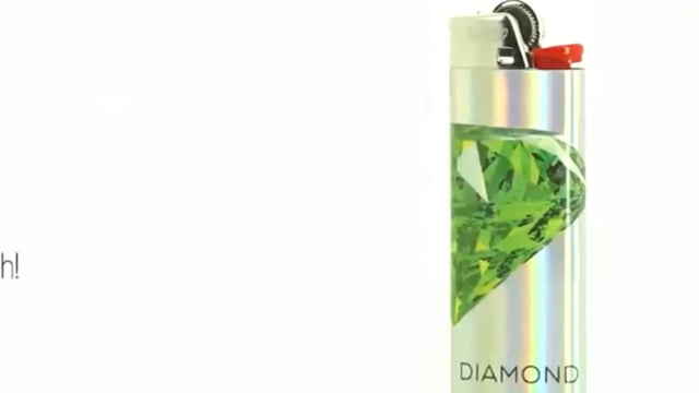 Briquet holographique personnalisé BIC® - Fireflamme