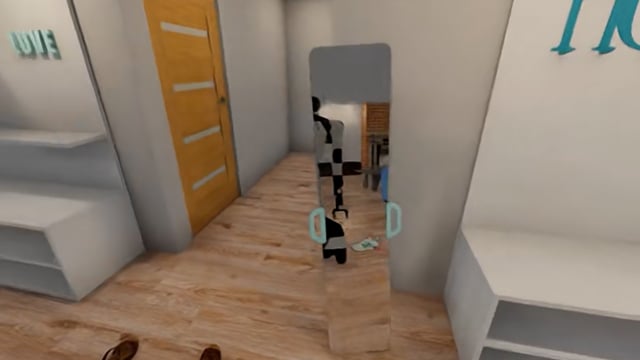 Putting Shoes On Rack: demo poster