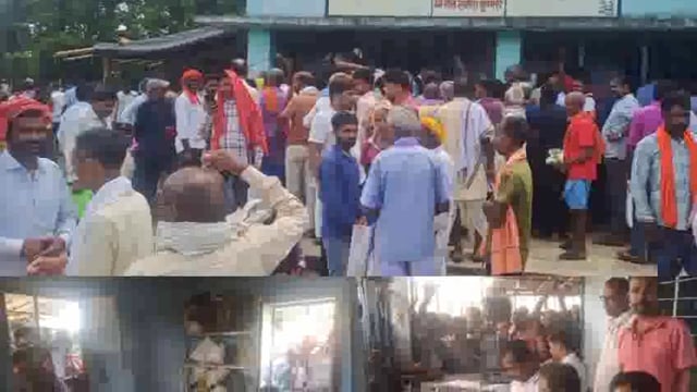 राजस्व महाअभियान शिविर में भीड़@#