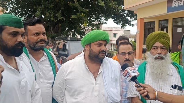 मेरठ बहसूमा थाना क्षेत्र में भारतीय किसान यूनियन की बाइट 