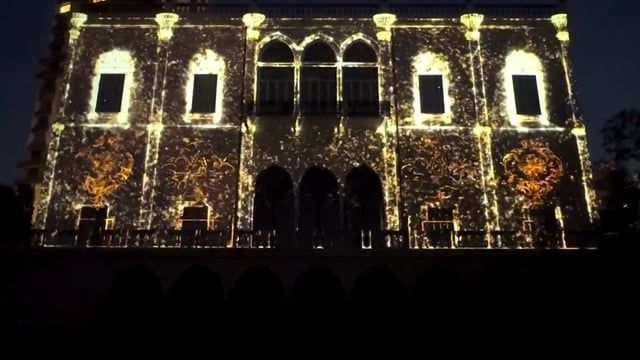 Sursock Palace Wedding 3D Mapping Projection