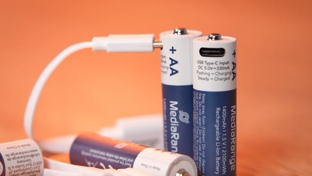 Wiederaufladbare USB-C Li-Ion Batterien | Micro AAA & Mignon AA