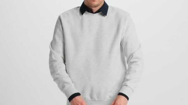 Sweat publicitaire unisexe ras du cou avec poignets ajustés 280 gr/m² - Anjo