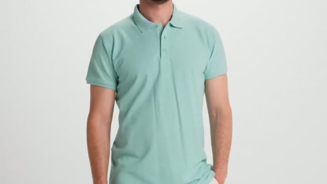 Polo publicitaire homme à manches courtes avec côtes 200 gr/m² - Handa