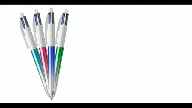 Stylo bille 4 couleurs publicitaire BIC® - 4 Couleurs Gradient