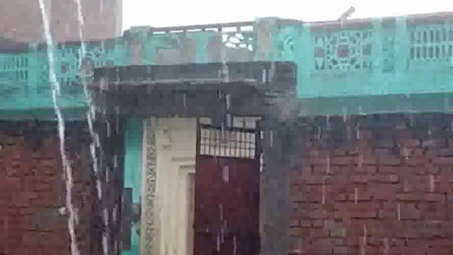मथुरा में हुई झमाझम मूसलाधार बारिश 