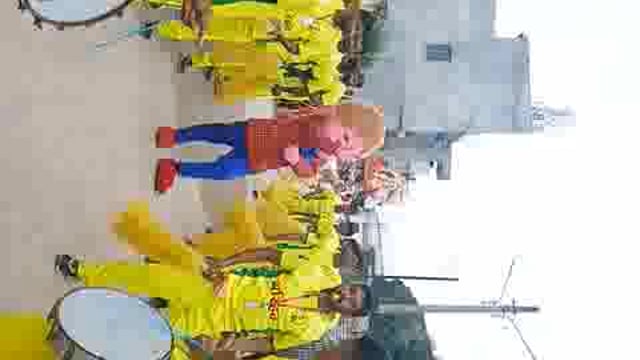 कडेगांव येथील योध्दा गणेश मंडळांच्या गणेशाची विसर्जन मिरवणूक ढोल ताशाच्या जल्लोषात 