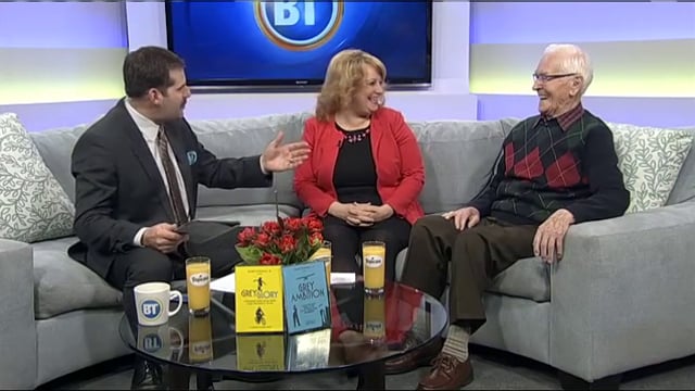 Brandy Yanchyk and 96 year old Henry Schroeder on Breakfast TV about the documentary Grey Ambition