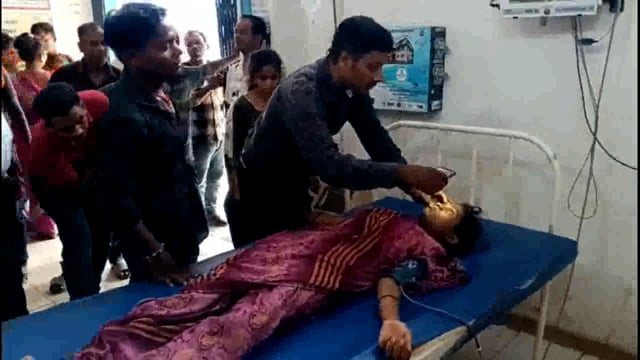 दवाई समझकर भूल बस चमोकन की दवाई पीने से नवविवाहिता की तबीयत बिगड़ी।