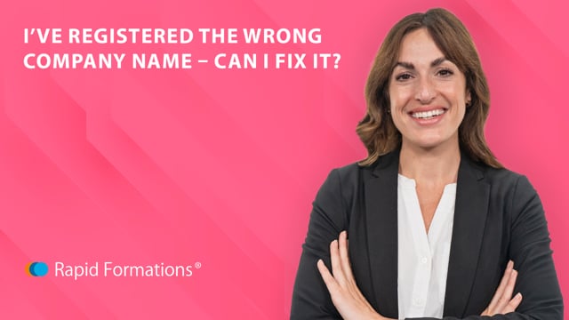 I’ve registered the wrong company name – can I fix it?