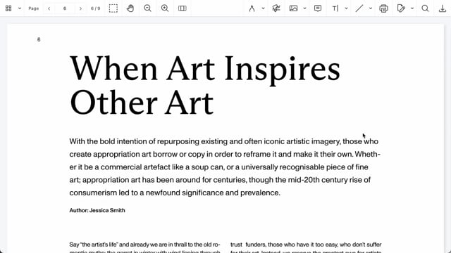 Turn on editing mode