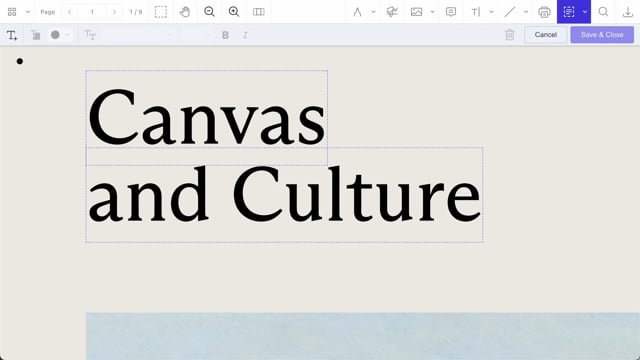 Format and save your changes