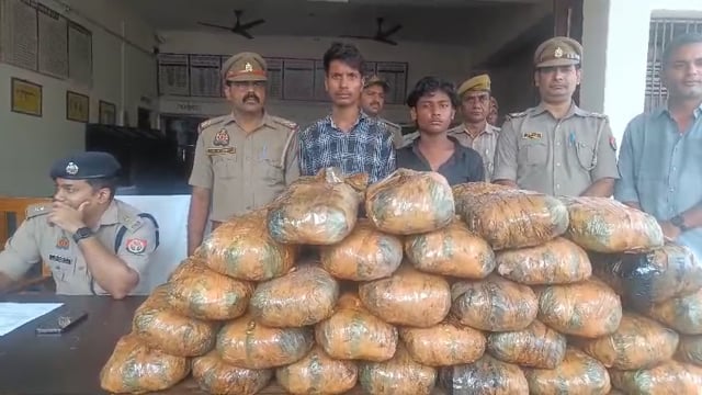 तस्करों के मंसूबों पर पुलिस फेर रही पानी,जानिए कैसे लाखों के गांजा को पकड़े