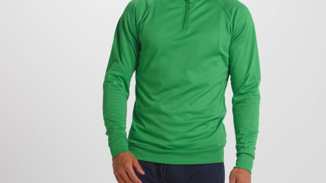 Video for Epiro langermet unisex sweatshirt med kvart glidelås og trykk