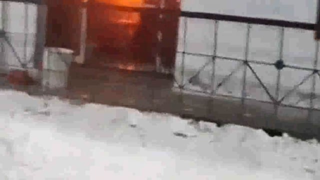 ग्राम मुदाफरा में यूनियन बैंक की ब्रांच अचानक से आग लग गई