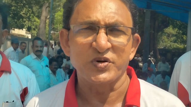 जिल्हा स्टेडियम जवळ ईपीएस कार्यालयासमोर ईपीएस-९५ राष्ट्रीय संघर्ष समितीचे एक दिवसीय धरणे