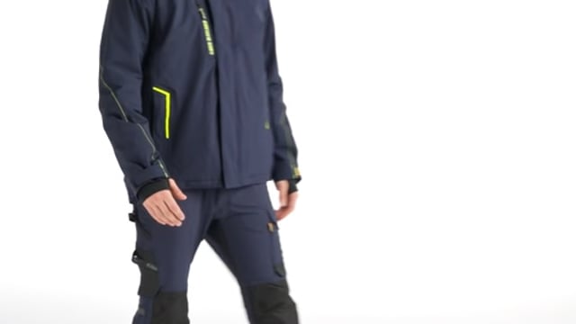 Blåkläder Winterjacke mit Stretch, blau-hohe Sichtbarkeit, Größe 3XL