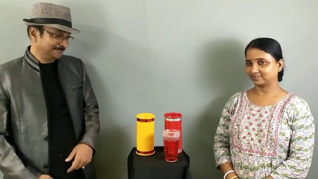 Video Jumping Glass (Washable) by The Essel Magic