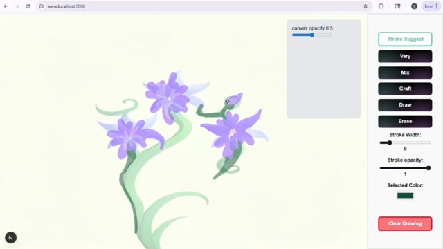 Still from the Stroke Suggest demo video