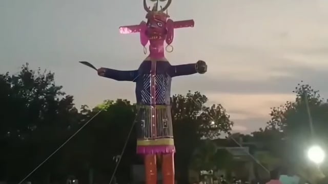 रावण का किया गया दहन