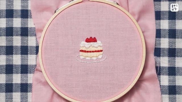 ショートケーキを縫おう