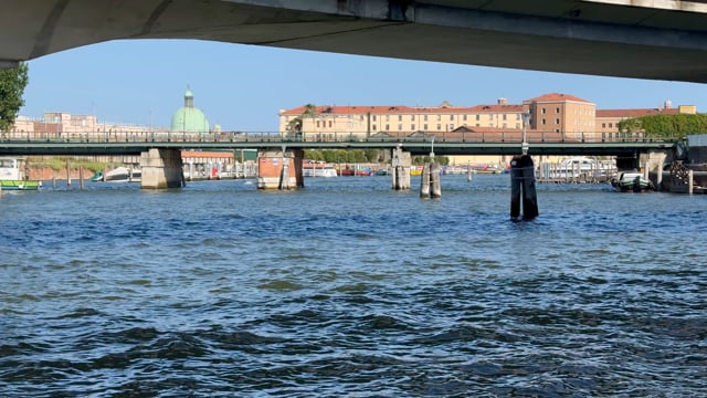 Virtual Rowing - Venice - Italy Front View Close Up