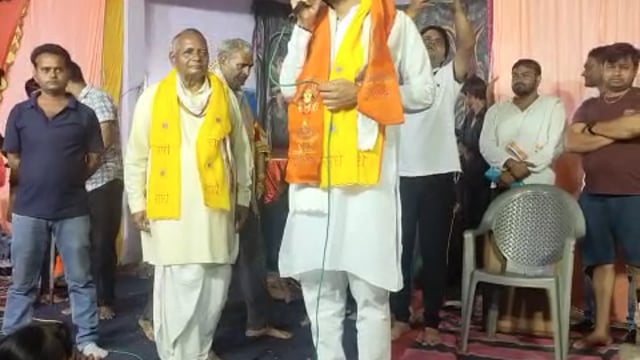 सोनई पहुंचे मांट  विधायक राजेश चौधरी राम लीला मे