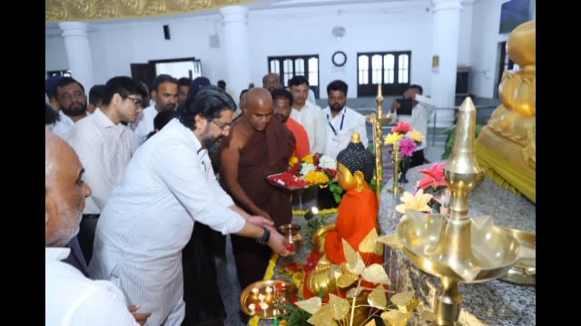 विश्वशांती बुद्ध विहाराला पालकमंत्री शिवेंद्रसिंहराजे भोसले यांनी दिली भेट