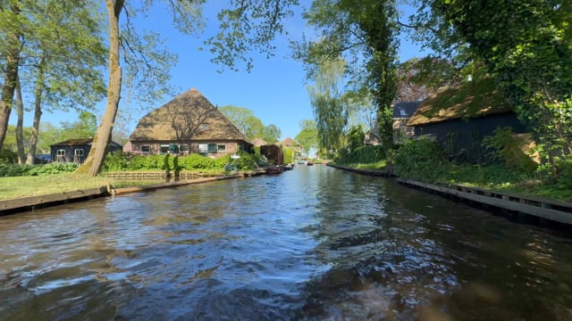 Virtual Rowing - Giethoorn The Netherlands (Front View) 2