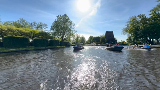 Virtual Rowing - Giethoorn The Netherlands (Back View)