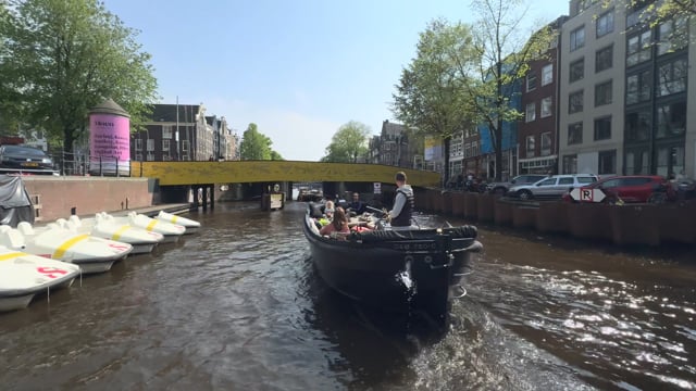 Virtual Rowing - Anne Frank Route - Amsterdam - The Netherlands (Front View)