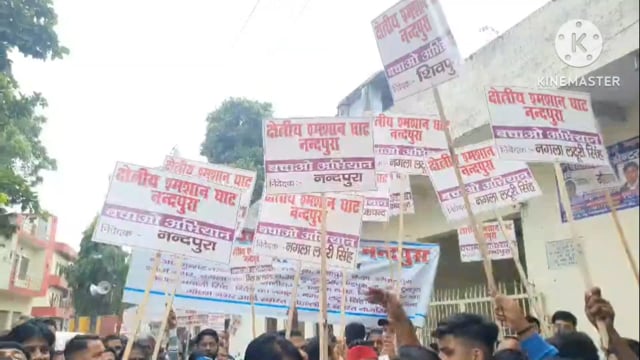 सदर बाजार आनंदपुर स्थित करीब डेढ़ सौ साल पुराना शमशान घाट का मामला सामने आया