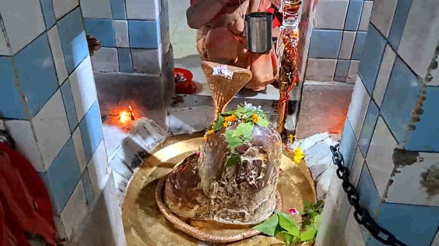 मेरठ सैफपुर फिरोजपुर सिद्ध पीठ श्री शिव मंदिर पर करवा चौथ पर सुहागिनों ने भगवान शिव की पूजा अर्चना की।