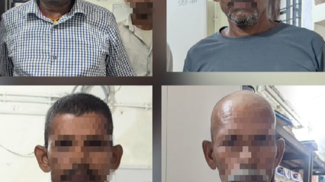 6 वारंटी गिरफ्तार भेजे गए न्यायालय