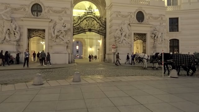 Virtual Run Vienna Hofburg at Night