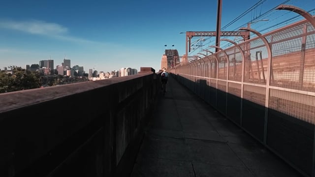 Virtual Cycle - Luna Park at Night - Sydney - Australia