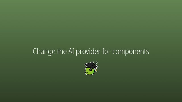 Select an AI provider