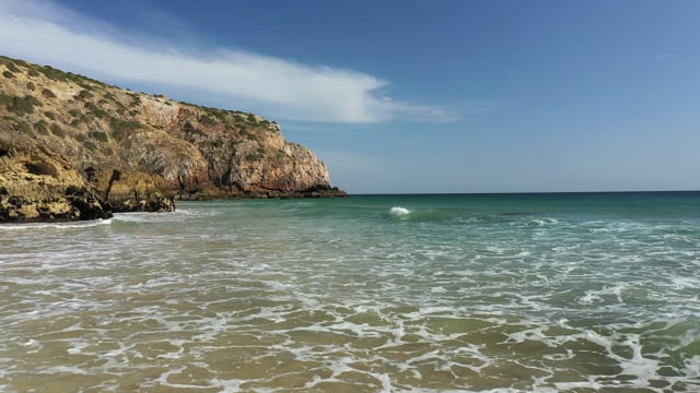 4K Virtual Rowing - Limestone Cliffs - Sagres Portugal 1
