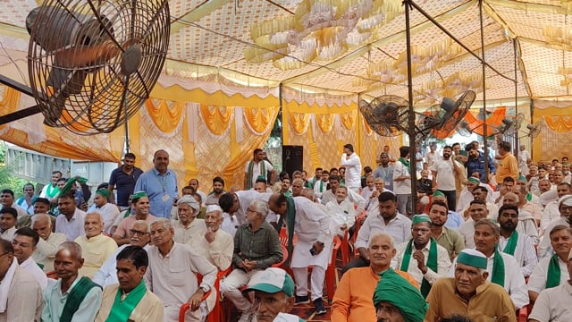 भारतीय किसान यूनियन भानू के राष्ट्रीय अध्यक्ष ठा.भानु प्रताप का गणेशपुर में हुआ भव्य स्वागत