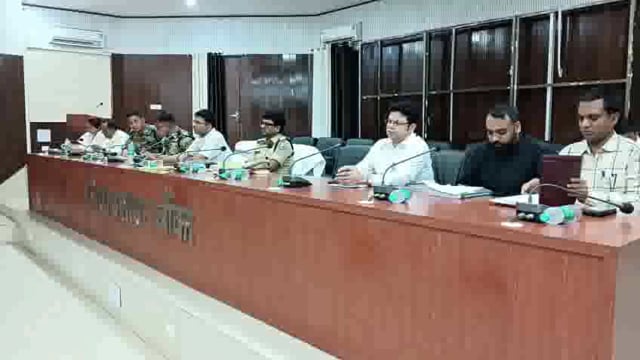 शांतिपूर्ण एवं निष्पक्ष रूप से विधानसभा चुनाव संपन्न कराने हेतु सीएपीएफ बटालियन के कमांडेंट के साथ बैठक आयोजित