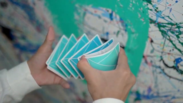 Video Flexible Gradients Blue Playing Cards by TCC