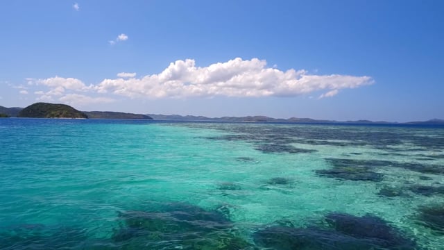 Virtual Sea Boat Journey - Along Volcanic Islands of the Philippines 2 with Water Sounds