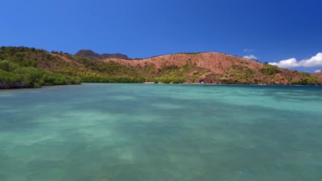 Virtual Sea Boat Journey - Rowing Tour through Turquoise Water 5 with Binaural and Natural Sounds