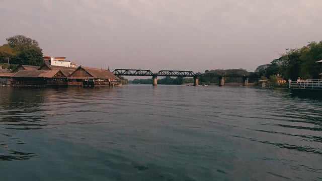 Sunset River Journey River Kwai - Thailand